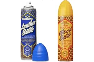 BRAYN Wood Silk Non-Silicon Polish - With Bee's Wax (225ml) & Leather Silk Shine & Conditioner Polish With Bee's Wax - Non Silicone (225ml), 2 Pack Furniture & Wood Polish.