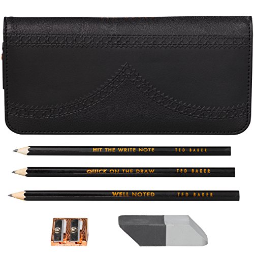 Preisvergleich Produktbild Ted Baker Brogue Bleistift Fall – Schwarz