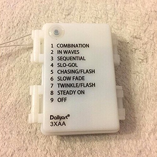 Dailyart® 40er 13feet Globe String Licht Sternenlicht / LED Partylichterkette für Garten, Haushalt, Hochzeit, Weihnachtsfeier, Batteriebetrieben (beige) - 5