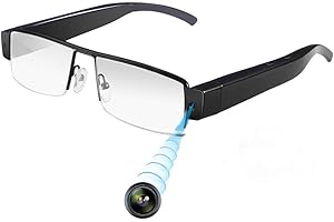 LAING-H Caméra Espion Lunettes HD 1080P - Mini DV Cam Vidéos Cachées Enregistreur Audio DVR Sports De Plein Air Caméra Mode Lunettes De Soleil Portables