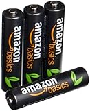 AmazonBasics Vorgeladene Ni-MH AAA-Akkus - Akkubatterien, 500 Zyklen (typisch 850mAh, minimal 800mAh), 4Stck