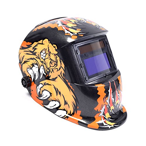 Automatik Schweißmaske Solar Schweißhelm Schweißschirm Schweißschild 7 Farbewahl (Modell 4) - 4