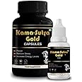 Kamasutra Gold Ayurvedic Capsules with 30ml Kamasutra Massage Oil | Natural Wellness & Vitality Booster | Original Herbal Formula