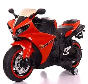 TALREJA ENTERPRISES Battery Operated Ride on Bike R1 with Hand Accelerator and Foot Brake and Lights - Rechargeable
