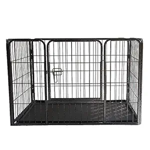 QRDA pet Puppy Fence Folding Metal Playpen 37L?25W?24H