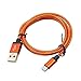 Produktbild Bescita 1 m USB Micro-A zu USB 2.0 B geflochten Schnell Daten-Ladekabel für iPhone, iPad, HTC, Huawei, LG, Sony und mehr Orange
