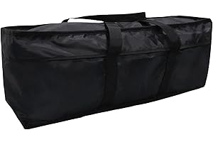 Yolaka Garden Cushion Storage Large Bag 127 x 38 x 63cm with Waterproof Zipper for Outdoor Furniture Seat Cushion