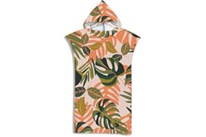LOMTRATS Quick-drying Surf Poncho, Changing Towel, Bathrobe, Sports Towels for Swimmers,Hoodie for Adults,Swimming,Beach,Surfing,Diving,Bathing（Adult-M）