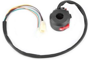 Suuonee przełącznik na kierownicę motocykla, przełącznik na lewą kierownicę motocykla Start ON-OFF włącznik światła dla ATV Quad