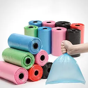 The DDS Store Pet Dog Cat Poo Disposal Waste Bags Scoop Doggy Poop Bag Color May Vary (5 Rolls (75 Bag))