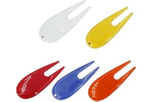 TAOYUN 5 PCS Plastic Golf Pitch Repair Tool Green Fork Club Ball Putting Golf Ball Score Marker Fork