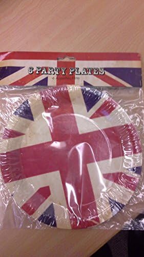 Union Jack Paper Plates pack of 6
