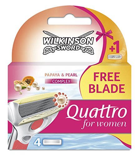 Wilkinson Sword Quattro Razor Blades for Women - Pack of 4