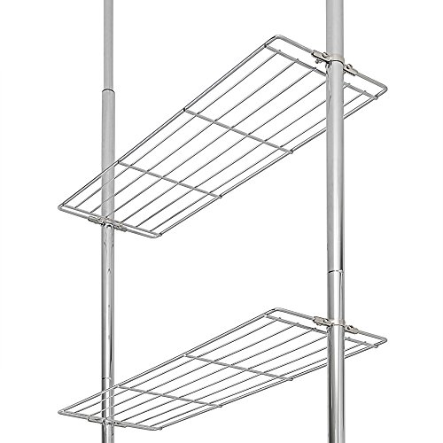 Badregal – Teleskopregal mit 4 Ablageböden – höhenverstellbar von 180 – 270 cm - 5