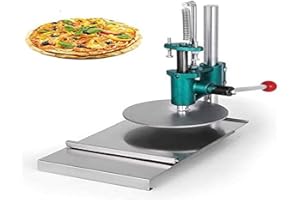 BuoQua Dough Roller Dough Sheeter Pasta Maker 20cm/7.87inch Household Pizza Pastry Press Machine Stainless Steel Handle Extension Stable Control Light Weight Sheeting Bread Molder Pie Crust