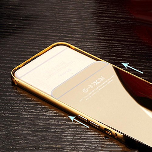 iPhone SE Case, iPhone 5S Case, TabPow [Electroplating Series] Luxury Slim Hard Back Case Cover Bumper [Mirror Case] For iPhone 5/5S, Champagne Gold