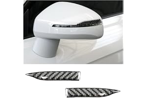 CGEAMDY 2 Stück Aufkleber Stoßstange für Rückspiegel Aufkleber Türkante Stoßstange Türschutz Universal, Carbon-Faser Muster Rückspiegel Streifen Abdeckung (8.7x1.44cm)