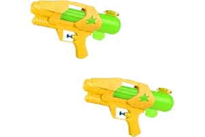 SDMAX Water Gun Toy, Durable Construction, Easy Grip, Portable, Soft Handling, Increase Love for Physical and Water Sports, Yellow, (Pack of 2)
