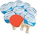 Produktbild Betzold 34437 - Tischtennisschläger Flash, 10er Set, Sport, Konkaver Griff - Tischtennis-Set Gruppenset Schule Schläger Kinder Schüler Training