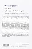 Image de Paideia: La formation de l'homme grec
