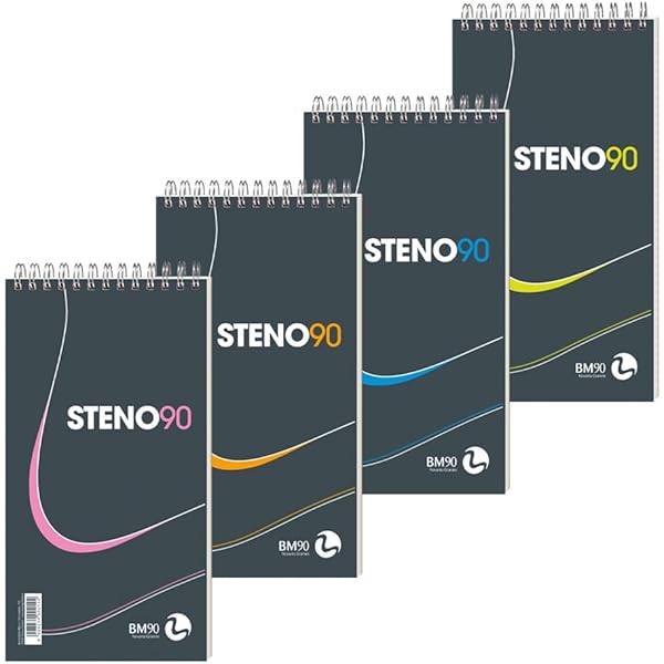 Universal Steno Pads, Gregg Rule, Red Cover, 80 Green-Tint 6 X 9 Sheets UNV86920 - View #8