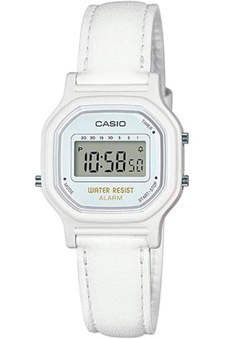 casio watch white strap