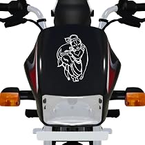 Dikoria Krishna with Cow Bike Sticker for Racer Bike, Sports Bike ...