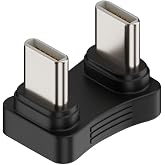 Lunatic 9849 Type C To Type C Erkek Erkek 180 Derece Dirsek &Ccedil;evirici D&ouml;n&uuml;şt&uuml;r&uuml;c&uuml; Adapt&ouml;r 2&rsquo;si 1 Arada Tasarım (PD 65W hızlı ş