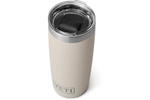 YETI Rambler Tumbler, Vacuum Insulated Stainless Steel Tumbler with Magslider Lid, Cape Taupe, 10 oz (296 ml)