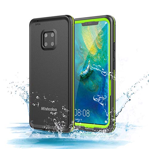 Mishcdea para Huawei Mate 20 Pro Funda a Prueba de Agua, a Prueba de Golpes, a Prueba de Nieve, a Prueba de Suciedad, Cuerpo Completo Estuche Protector, Solo para Huawei Mate 20 Pro (Verde)