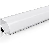 DL1616 K&ouml;şe LED Profil 2 Metre 16x16 mm 45&deg; Eloksallı Al&uuml;minyum Kavisli Opal Dif&uuml;z&ouml;rl&uuml; Sıva &Uuml;st&uuml; Şerit LED Kanalı