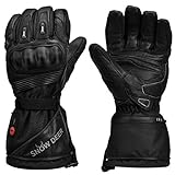 Snow Deer Guantes Calefactables,7.4V 2200MAH Guantes de Moto con Bbatería Recargable,Guantes Deportivos de Ciclismo de Moto para Hombres y Mujeres,Electrónica Guantes(XXL)