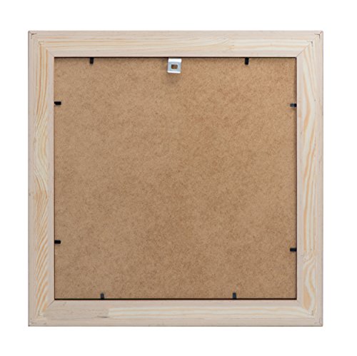 Holz Rahmen Angelina für Bilder quadratisch 10×10 15×15 20×20 25×25 30×30 40×40 50×50 mit weißem Passepartout Farbe Antik-Blau Format 20×20 - 2