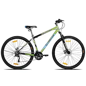 Firefox Bikes Unisex Bad Attitude 10-29T, 21 Speed MTB Mountain Cycle (Frame Size : 18 inch, First Service Free, Black & Green, L)