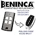 Produktbild Beninca TO GO 4 WV, To Go 2 WV, T2WV, T4WV Beninca Ersatz-Fernbedienung, Top Qualität Schlüsselanhänger