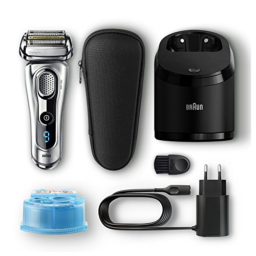 Braun Series 9 Elektrischer Rasierer 9290cc, mit Reinigungsstation Clean&Charge und Reise-Etui, silber - 4