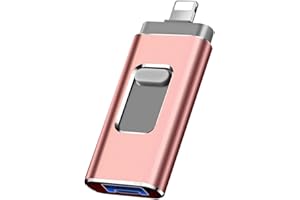 COMBLU Clé USB 3.0 avec stockage externe pour i-Phone i-Pad 64 Go - Convient pour tout modèle de PC/tablette/téléphone Android - Rose