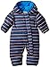 Columbia Babies Snuggly Bunny Bunting All-in-One Suit - Marine Blue Stripe, Size 3/6