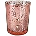 Produktbild TianranRT Quecksilber Glas Votiv Teelicht Kerze Halter für Hochzeiten Partys und Home Dekor (Roségold)