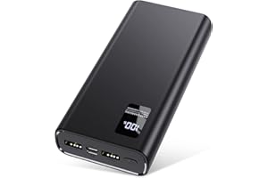 HGANUS Power Bank 24000mAh, batería Externa pequeña Pero Fuerte (USB C Output & Input) 5A batería Externa para teléfono móvil con función de Carga rápida, batería Externa de Gran Capacidad Compatible con