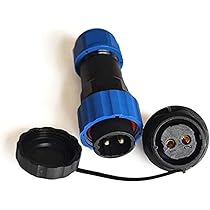 2 Connettori Aeronautici SP13 2 Pin - IP68 Impermeabili, Per Saldatura, 250V 13A, Nylon PA66 - Foto 8