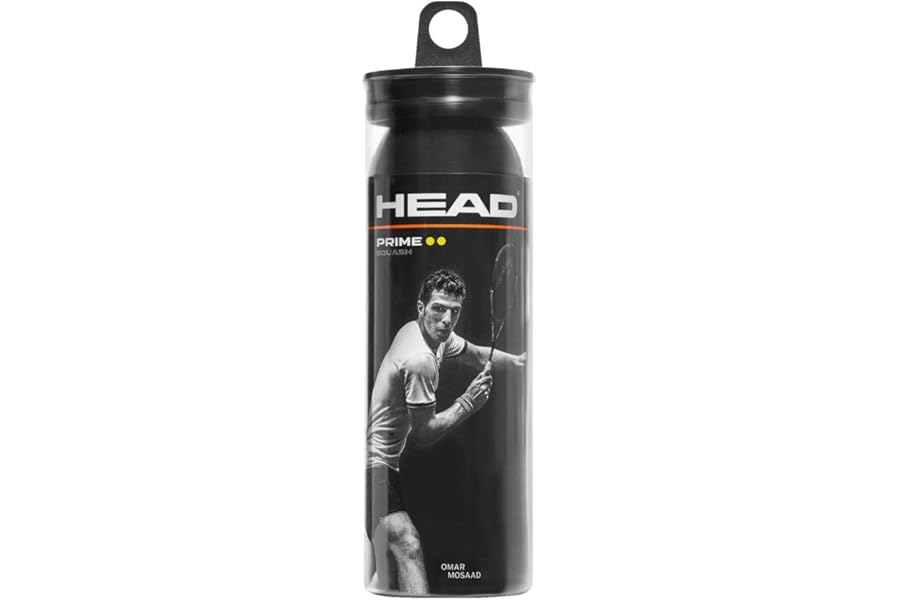 HEAD Prime Squash Balls, 3 Balls, Black