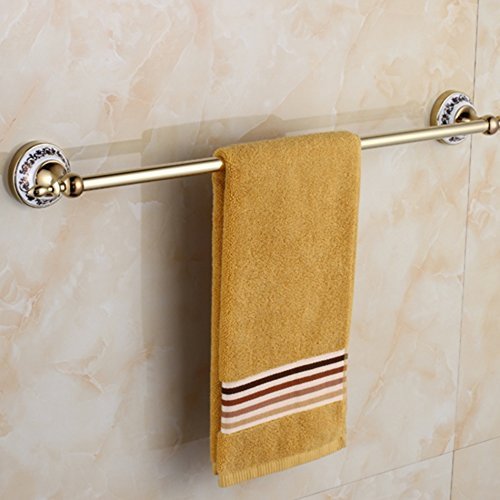 Preisvergleich Produktbild Handtuchhalter Badezimmer Retro Kupfer Handtuchhalter Handtuch Hängenden Stange Single Shot Zubehör (Farbe: Messing)