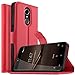Produktbild KuGi Cubot Note Plus Hülle, Cubot Note Plus Wallet Case, Brieftasche Case Hülle PU Kunstleder Flip Case mit Standfunktion Kartenfächer und Bargeld für Cubot Note Plus Smartphone.Rot