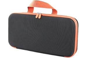 EASYBYMALL Custodia rigida per Dyson Airstrait HT01 borsa da viaggio impermeabile antiurto con tasca in rete per accessori lisciante, Nero , 18.5 x 8.2 x 2.3 pulgadas, Moderno