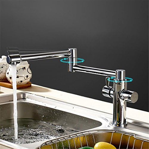 Kitchen Sink AAAA Standard Spout Double Lever 360 ° Rotatable , Flexible Bathroom Bath Basin Hot And Cold Mixer BBBB , Modern Chrome Lavatory CCCC