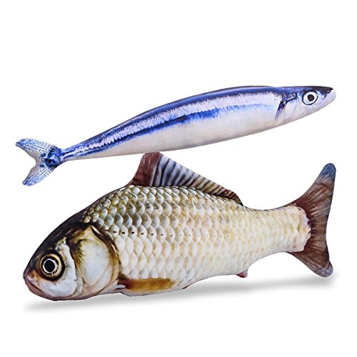 PETLESO Katzenminze Spielzeug für Katzen - nachfüllbar Fisch Katzenminze Spielzeug für Katzen Miau Weihnachtsgeschenk, 1 x Gras Mist & 1 x Saury PETLESO Katzenminze Spielzeug für Katzen - nachfüllbar Fisch Katzenminze Spielzeug für Katzen Miau Weihnachtsgeschenk, 1 x Gras Mist & 1 x Saury