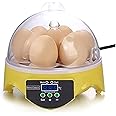 Nano Classic Automatic 7 Egg Mini Digital Egg Incubator Hatcher Eggs Hatching Machine with Automatic Egg Turning function and Automatic Temperature Control for Chicken Duck Bird Eggs