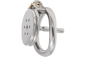 MKGMYGZ Platjaula De Castidad Hombre Sissy Chastity Cage Male Sexuales Para Sexo Pareja Jaula De Metal Para El Pene Juguetes Eróticos Para Adultos (45mm,Long)