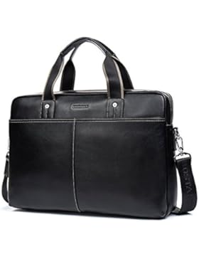 BOSTANTEN leder Herren Aktentasche Laptoptasche Schultertasche Henkeltasche Schwarz